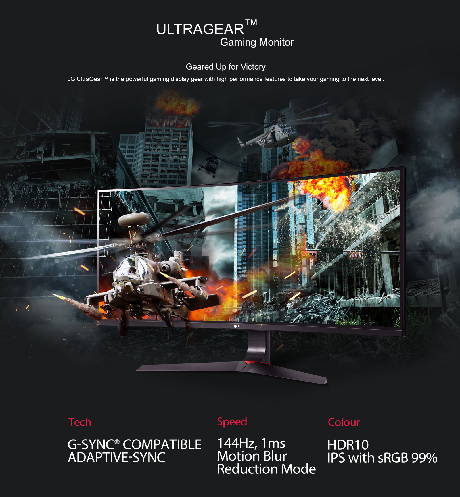 LG 27GL63T-B 27"(68.5cm) Full HD IPS Gaming Monitor - Factory Seconds