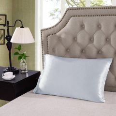 Brand New Royal Comfort Mulberry Silk Pillow Case Twin Pack - Silver