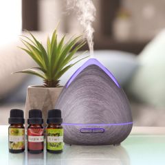 Brand New Purespa Cool Mist Ultrasonic Diffuser with 3 Essential Oils - Violet