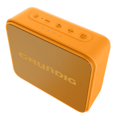 Brand New Grundig GLR7754 Jam Orange Bluetooth Speaker