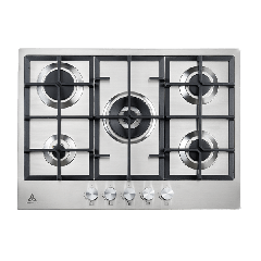 Brand New Trinity TRG700SS 70cm 5 Burner Stainless Gas Stainless Steel Cooktop