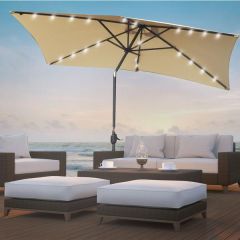 Brand New Arcadia Furniture Beige Outdoor 3m Garden Umbrella