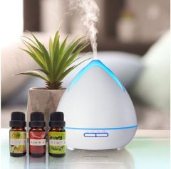 Brand New Purespa Cool Mist Ultrasonic Diffuser with 3 Essential Oils - White