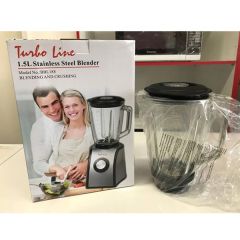Brand New Turboline BBL-188 1.5L Stainless Steel Blender and Crushing