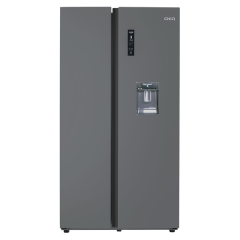 CHiQ CSS558NBSD 559L Black Steel Side by Side Refrigerator - Factory Seconds 2nd