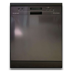 Kleenmaid DW6020XB 12 Place Black Stainless Steel Freestanding Dishwasher - Carton Damaged