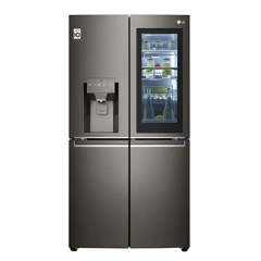 LG GF-V706BSLC 637L Black Stainless French Door Refrigerator - Carton Damaged
