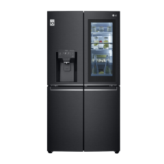 LG GF-V706MBLC 637L Matte Black French Door Refrigerator - Carton Damaged