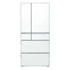 Hitachi RWX620KAXW Crystal White 615L French Door Refrigerator - Factory Second 2nd