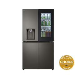 LG GF-V706BSLC 637L Black Stainless French Door Refrigerator - Factory Second 2nd