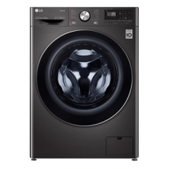 LG WV9-1409B 9kg Black Steel Front Load Washing Machine w/Steam+ - Factory Seconds 2nd