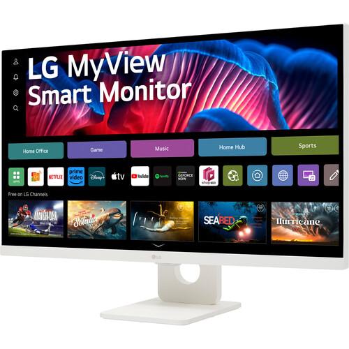 LG MyView 27" 4K HDR Smart Monitor. 27SR73U-W - Carton Damaged