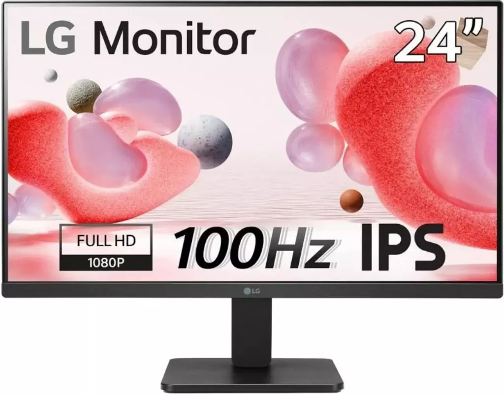 LG 24MR400-B, 24 inch IPS Full HD Monitor with AMD FreeSync- Factory Seconds