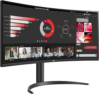 LG 34WR55QC-B - 34'' UltraWide QHD Curved Monitor with USB Type-C™ - NEW