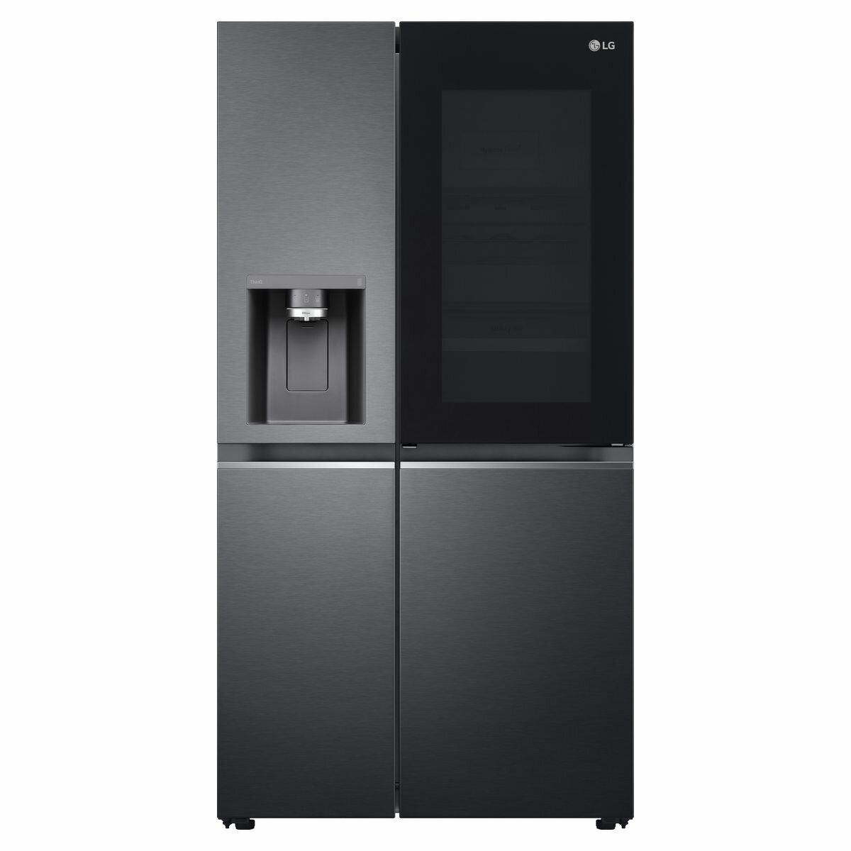 LG 635L Side by Side Door-In-Door Fridge with Craft Ice GS-D600MBLC -Carton Damaged