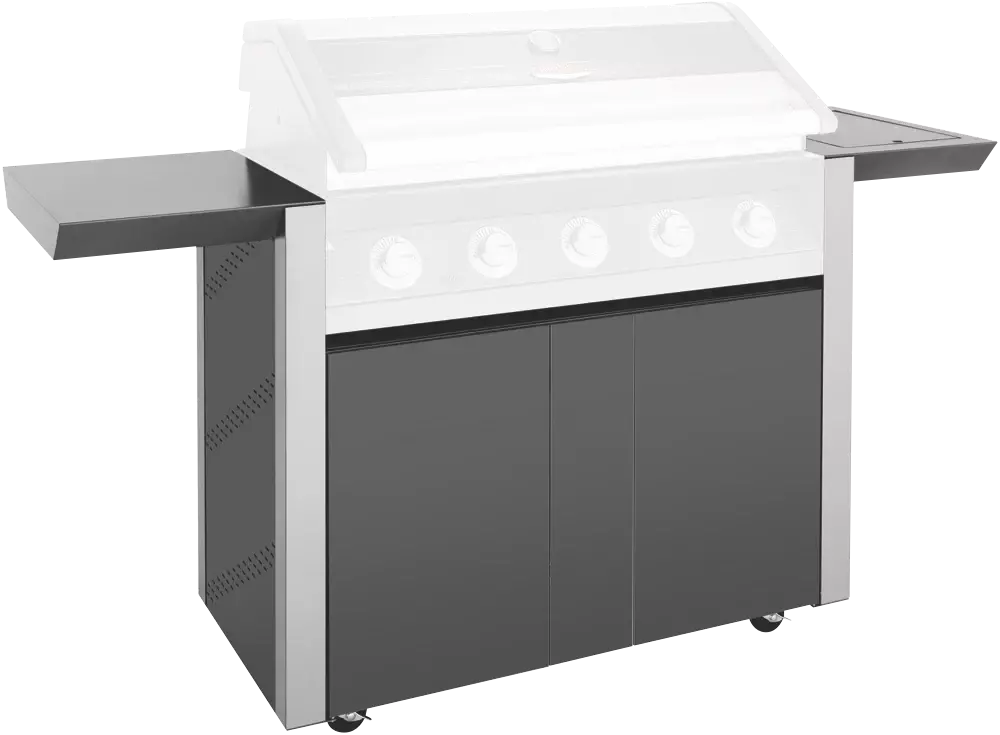 BeefEater 1600 Series Dark 5 Burner Built In BBQ Trolley w/ Side Burner_BTR1651DA  - Carton Damaged