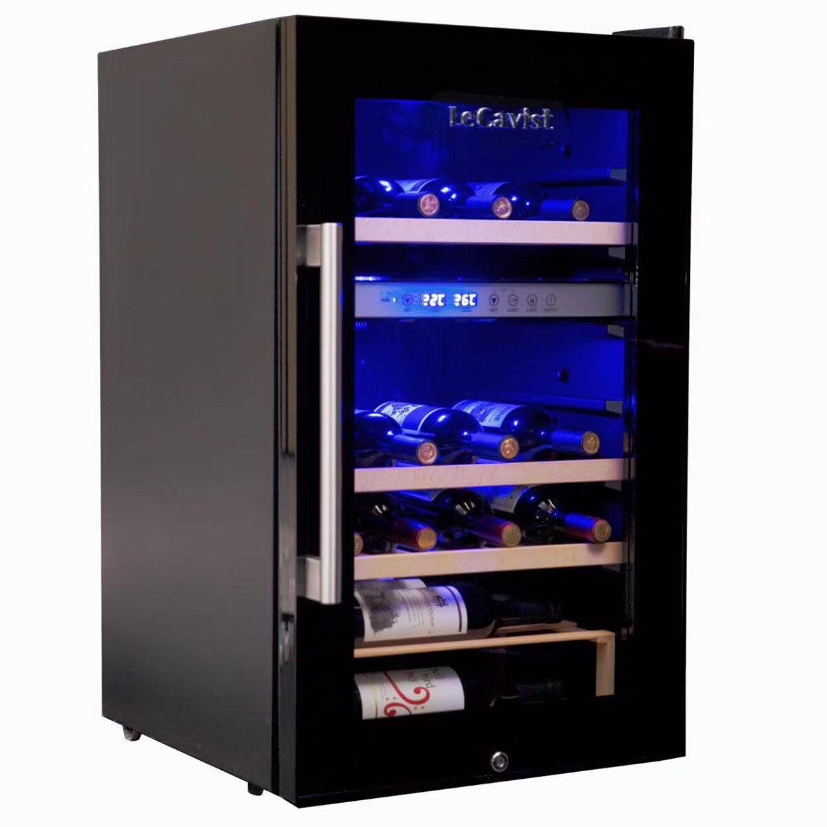 LeCavist Cuvee Emilion 52 Bottle Dual Zone Wine Fridge _ LCS60VN2Z_Carton Damaged