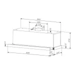 Kleenmaid Rangehood Slideout 90cm Stainless Steel RHSO91- Carton Damaged