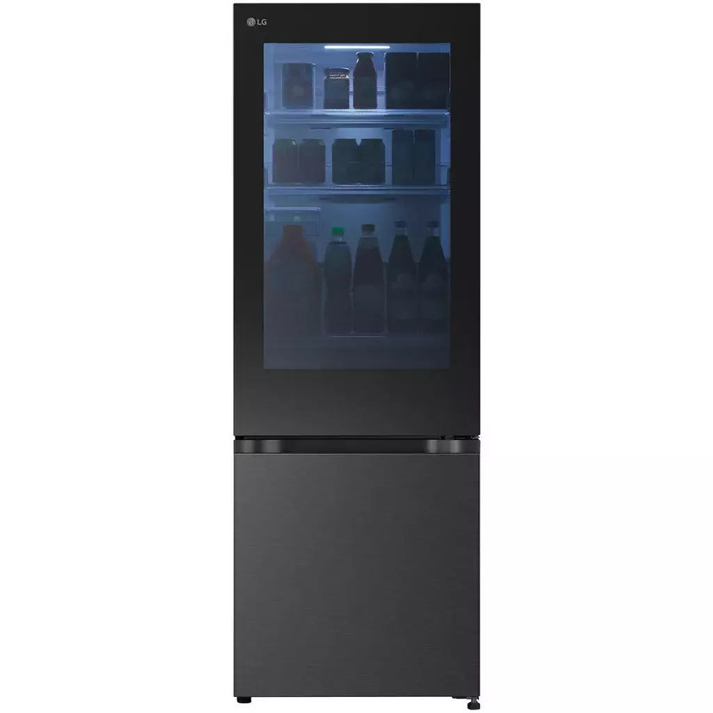 LG GB-V300MBL 340L Bottom Mount Fridge with Instaview_Carton Damaged