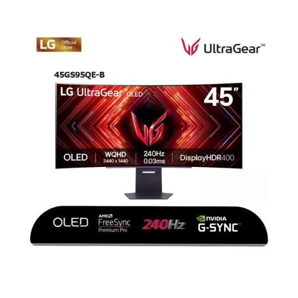 LG UltraGear 44.5" 240Hz UWQHD OLED Curved Gaming Monitor_45GS95QE-B-Carton damaged