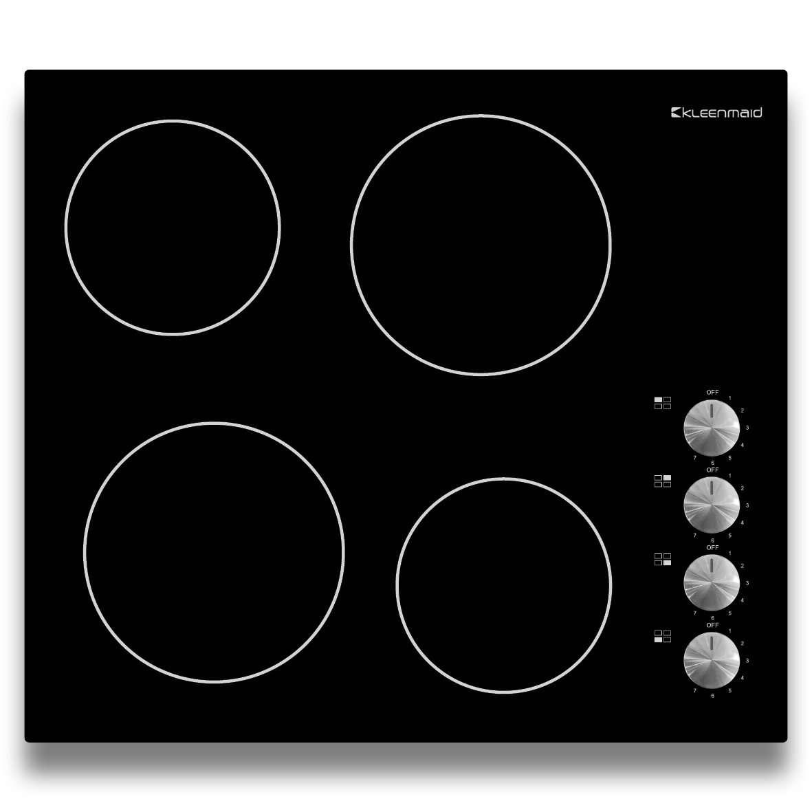 Kleenmaid 60cm Black Knob Control Ceramic Cooktop_CCTB6020 - Carton Damaged