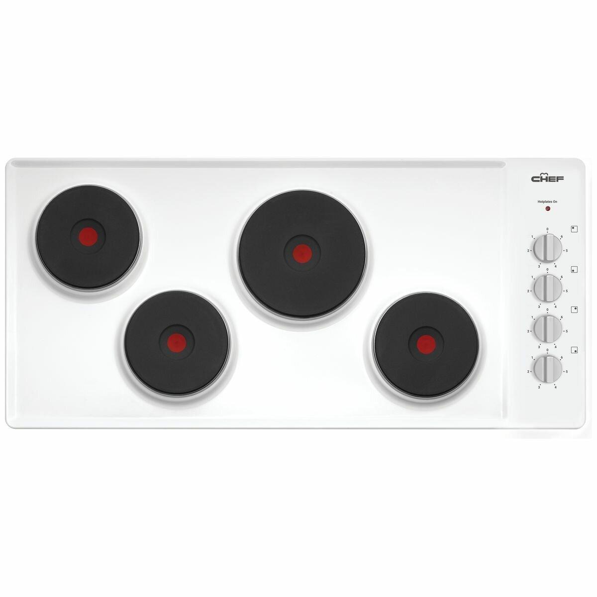 Chef 90cm Electric Solid Cooktop CHS942WB- Factory Seconds