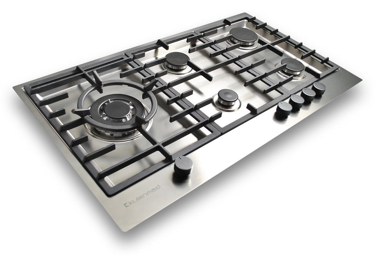 Kleenmaid 900mm Gas Cooktop-Stainless Steel, Carton Damaged