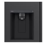 LG 635L Side by Side Fridge with Ice & Water Dispenser- GS-L600MBL- Carton Damaged