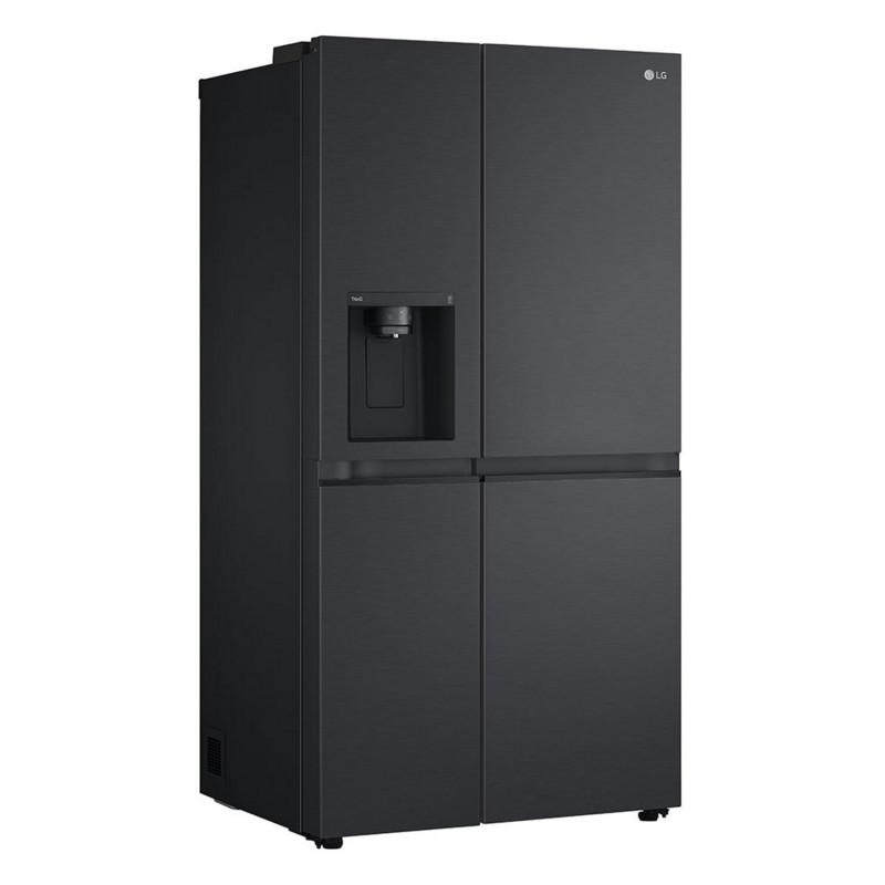 LG 635L Side by Side Fridge with Ice & Water Dispenser- GS-L600MBL- Carton Damaged