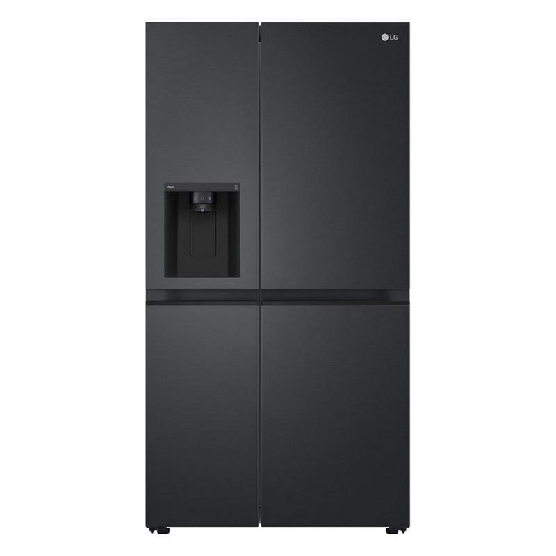 LG 635L Side by Side Fridge with Ice & Water Dispenser- GS-L600MBL- Carton Damaged