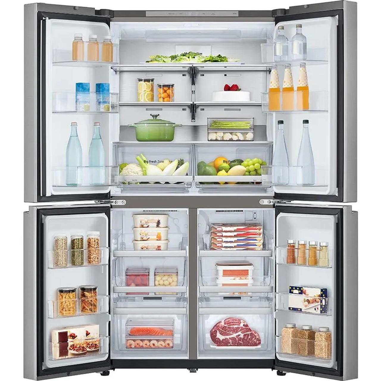 LG 665L Flat Door French Door Fridge Stainless Steel GF-B700PL - Carton Damaged