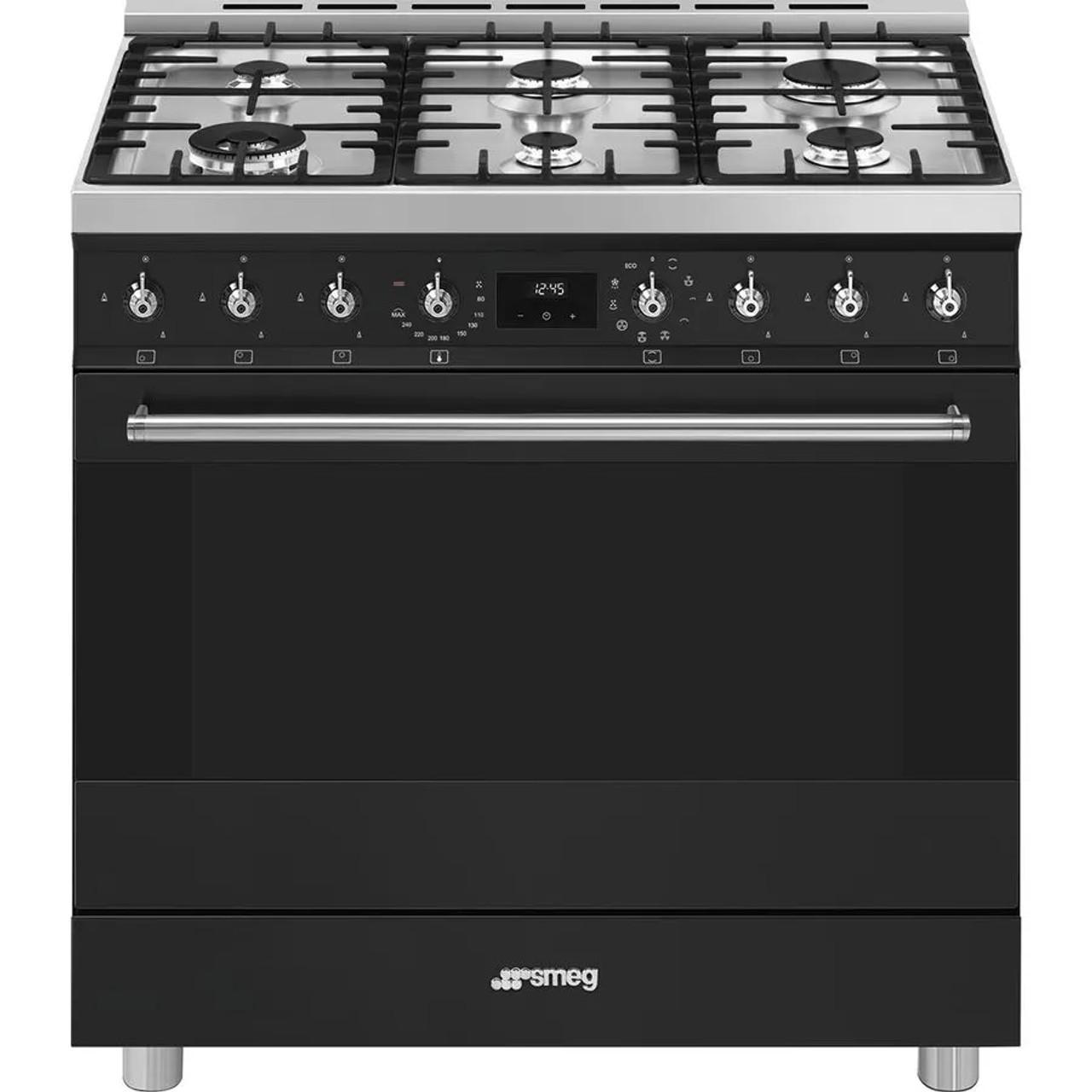 Smeg 900mm Classic Freestanding Pyrolytic Cooker - Matte Black_CSP9GMMBA2 - Carton Damaged