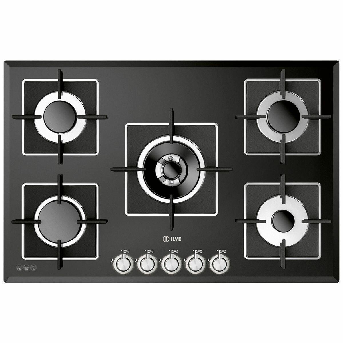 ILVE 77CM NATURAL GAS COOKTOP ILBV775, Brand new