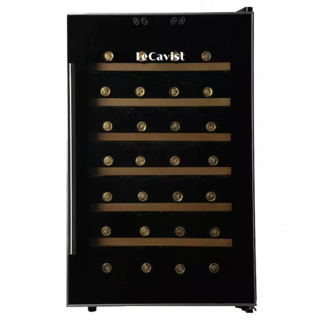 LeCavist 28 Bottle Single Zone Wine Fridge LCCV28B- Factory Seconds