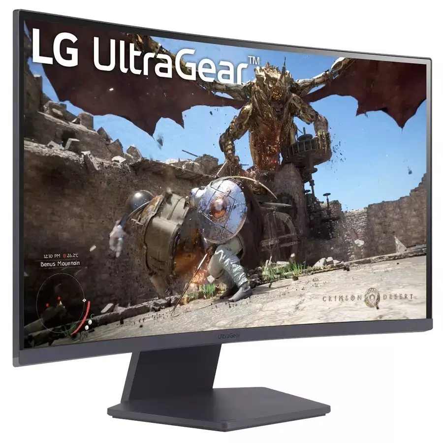 LG 27" UltraGear™ 1000R QHD Curved 180Hz Gaming Monitor 27GS60QC-B - Carton Damaged