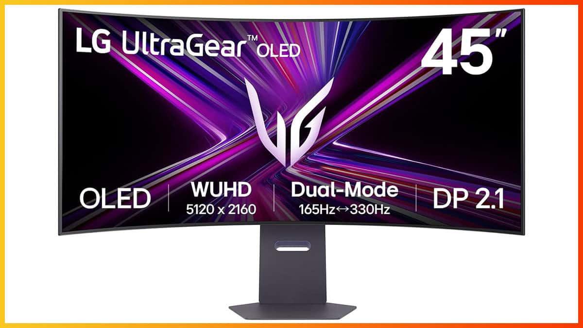 LG UltraGear™ 45-inch OLED Dual-Mode 5K2K Gaming Monitor_45GX950A - Carton Damaged