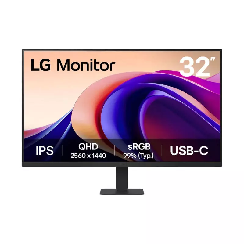 LG 32" QHD Business Monitor 2560x1440 - IPS Panel - 100Hz - HDMI+ USB-C_32U631A-B_ Carton Damaged