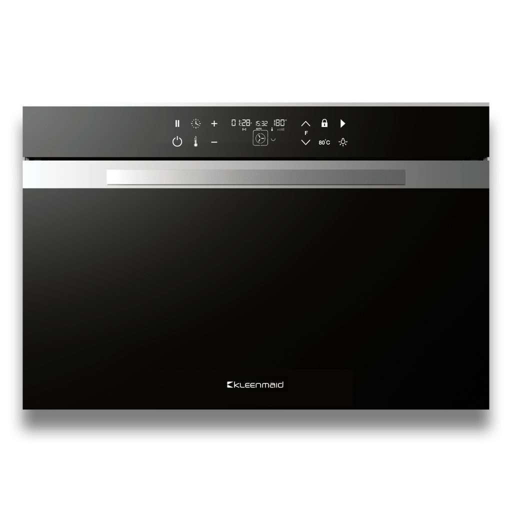 Kleenmaid 90cm 140L Black Krystal Glass And Stainless Steel Built-In Multifunction Oven- Carton Damaged