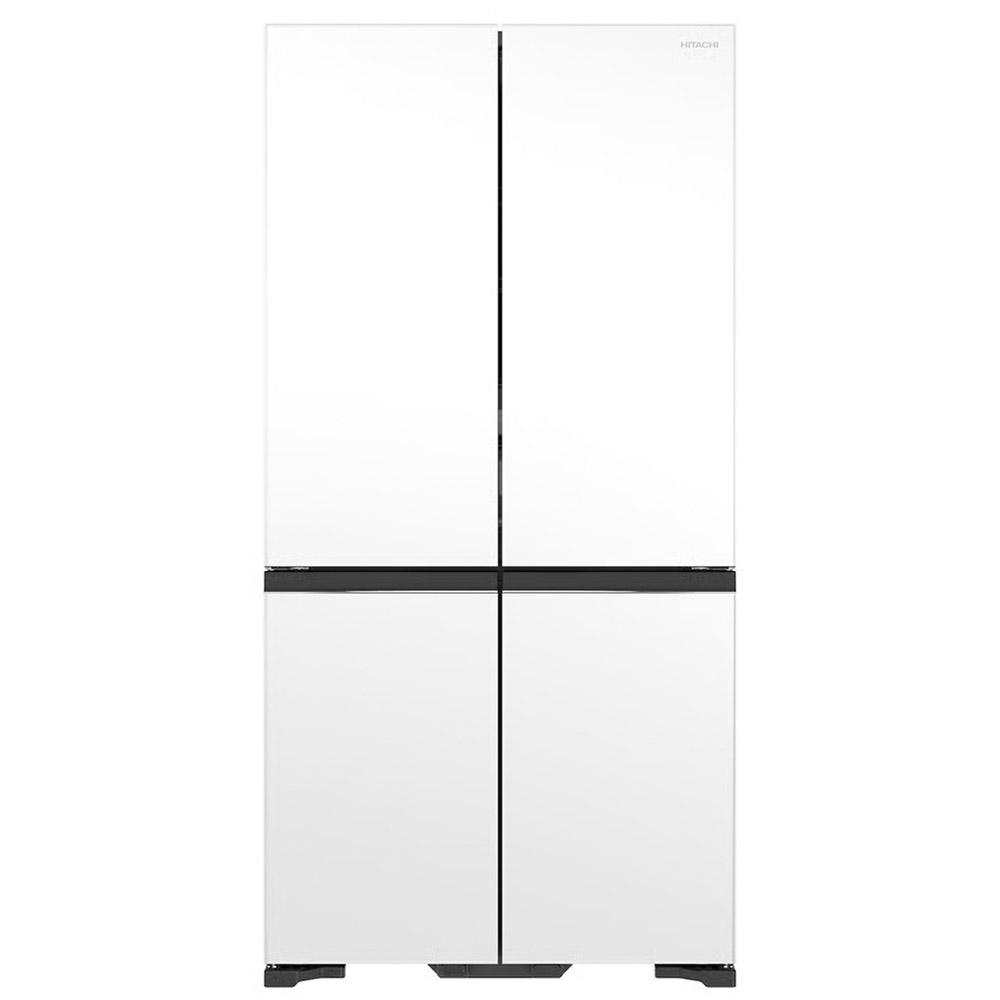 Hitachi RWB640VT0XMGW 638L Mirror Glass White French Refrigerator - Carton Damaged