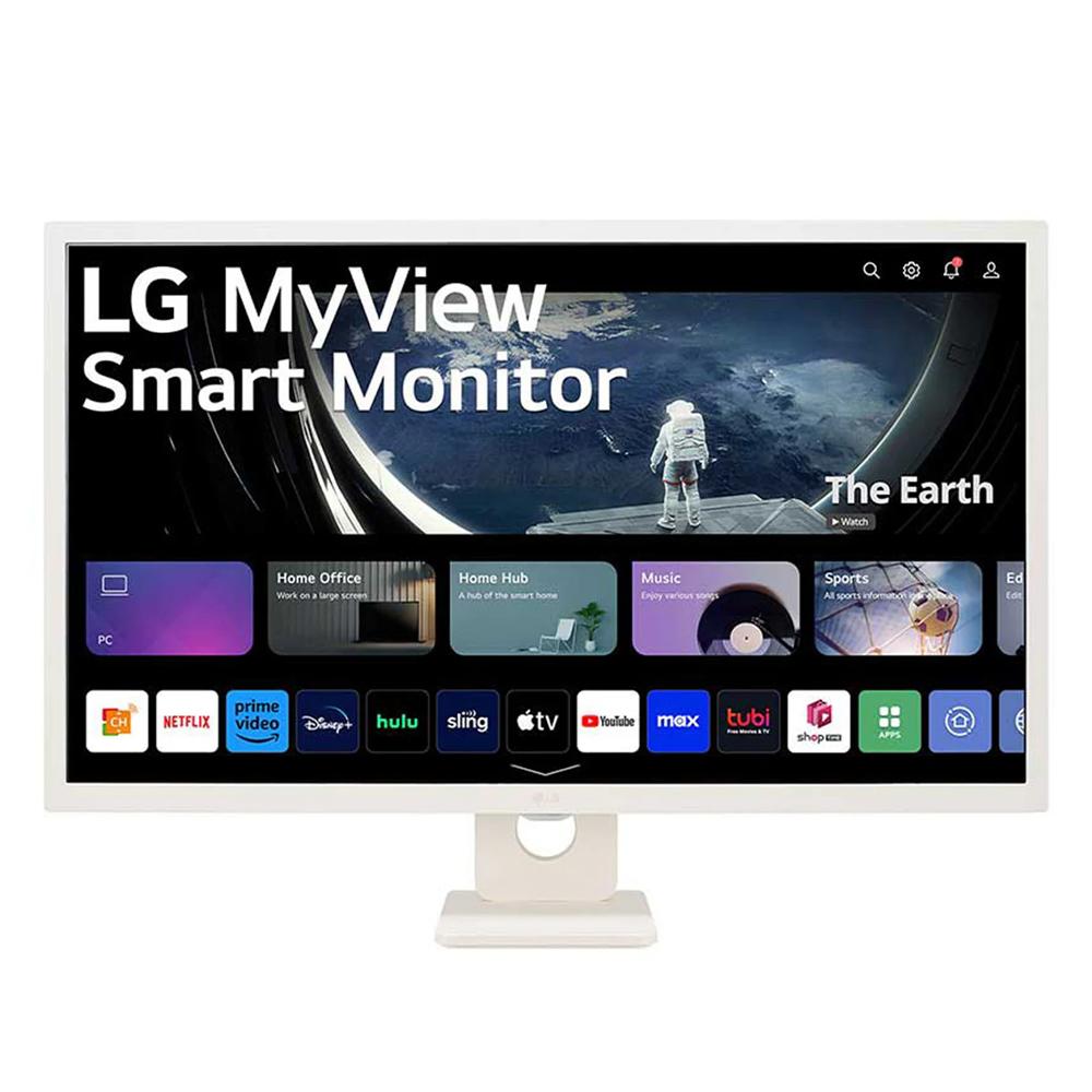 LG 32SR50F-W MyView 32-inch FHD IPS All-in-One Smart Monitor in White - Factory Seconds