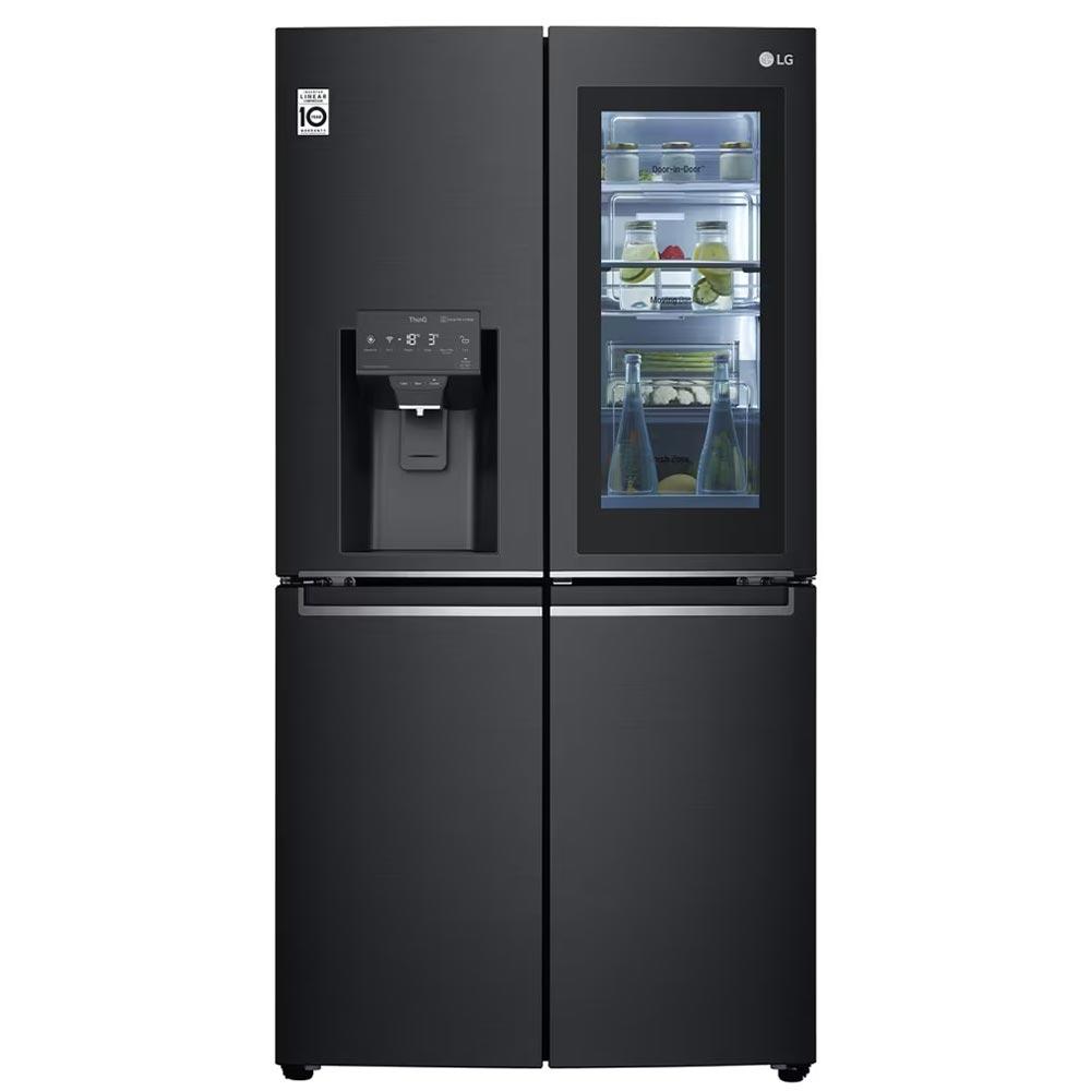 LG GF-V910MBL 852L French Door Fridge with InstaView Door-In-Door® in Matte Black finish - Recertified