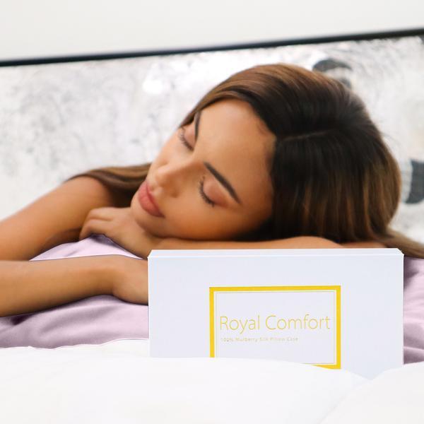 Brand New Royal Comfort Mulberry Silk Pillow Case Twin Pack - Blush