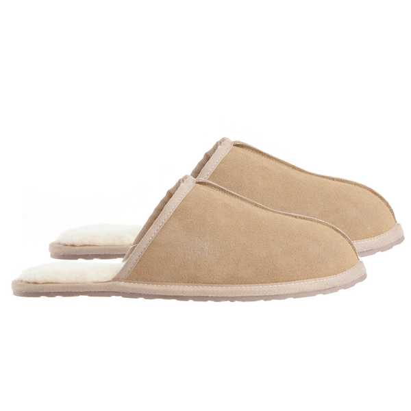 Brand New Royal Comfort Mens Ugg Scuff Slipper - Beige