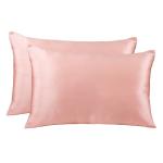 Brand New Royal Comfort Mulberry Silk Pillow Case Twin Pack - Blush