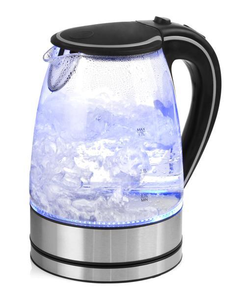 Brand New Pursonic 301255 1.7L Cordless Glass Kettle with Blue LED Light