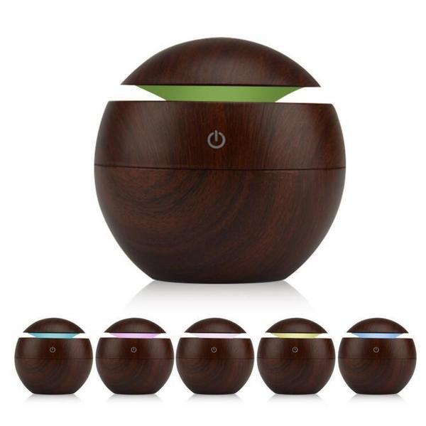 Brand New Milano USB Diffuser + 10 PK Essential Oil - Dark Wood Grain