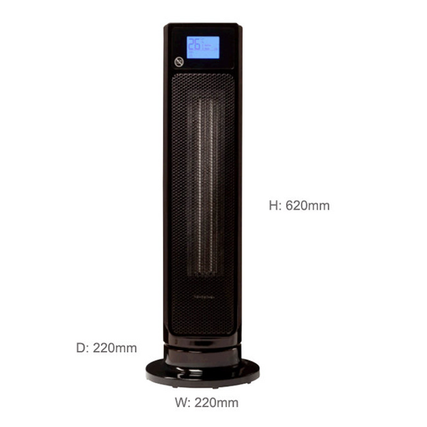 Omega Altise AALTURASB 2400W Ceramic Tower Heater - Factory Seconds