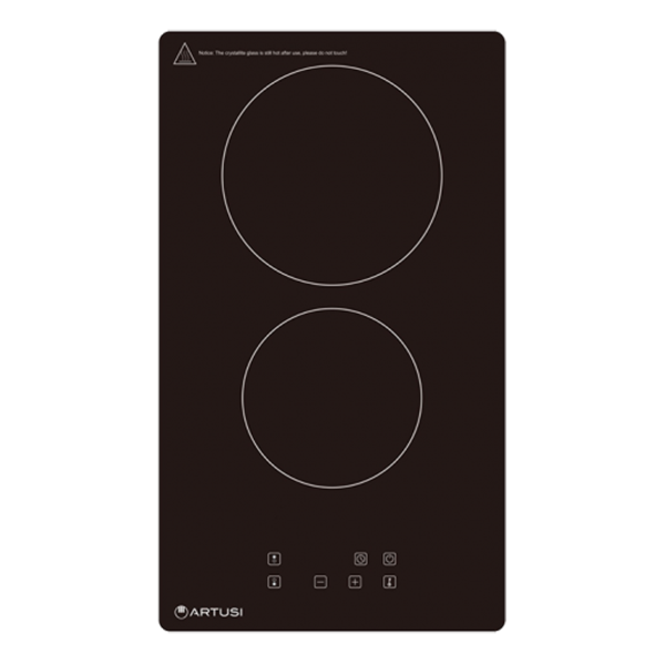 Artusi CACC32A 30cm Domino Black Ceramic Glass Cooktop - Carton Damaged