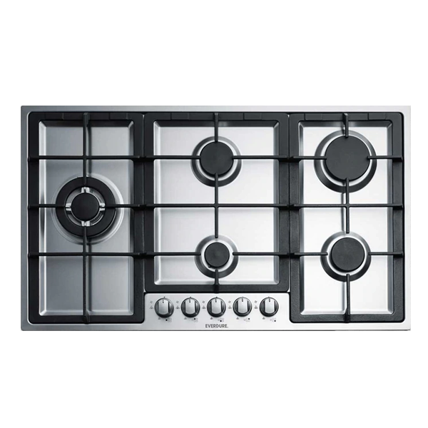 Everdure CBGS92 90cm Stainless Steel 5 Burner Gas Cooktop - Carton Damaged