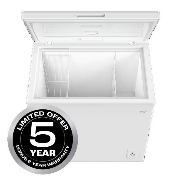 Brand New CHiQ CCF199DW 199L White Hybrid Chest Fridge Freezer